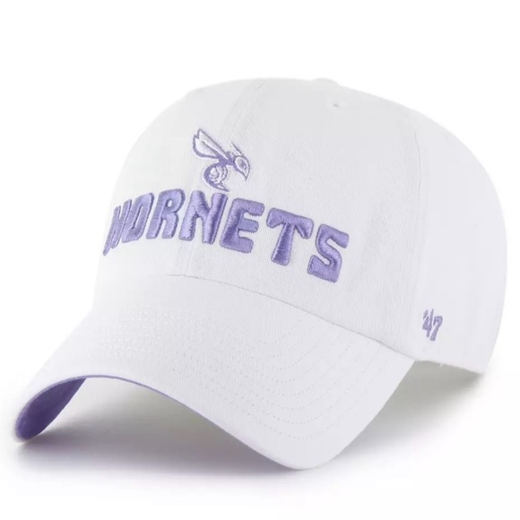 '47 Women's Charlotte Hornets Luminence Clean Up Adjustable Hat Embroidery - Picture 2 of 6